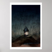 Illustratief Poster "Warm als het regent" (Voorkant)