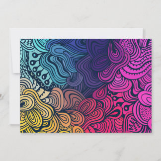Illustratief Psychedelic Floral Pattern