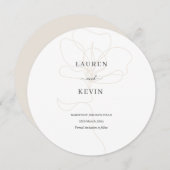 Illustratief Roos behalve de datum in uitnodiging (Voorkant / Achterkant)