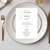 Illustratief Roos Wedding Ceremony-programma