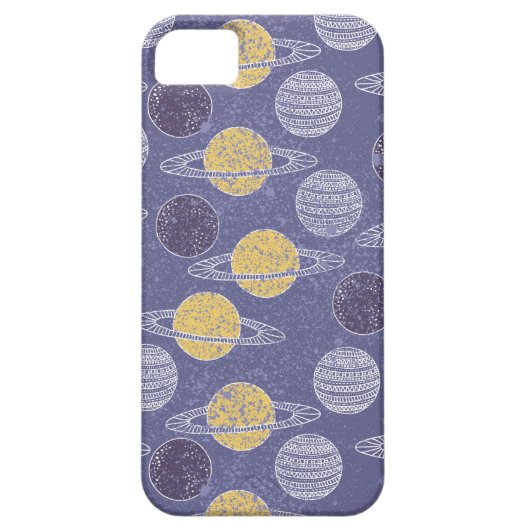 Illustratief ruimtepatroon Case-Mate iPhone case (Achterkant)