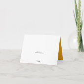 Illustratief Sinaasappel Slice Fruit Food Pattern Bedankkaart (Achterkant)