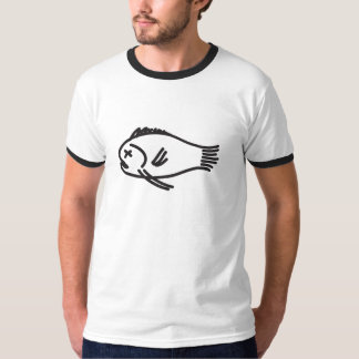 Illustratief T-shirt dode vis