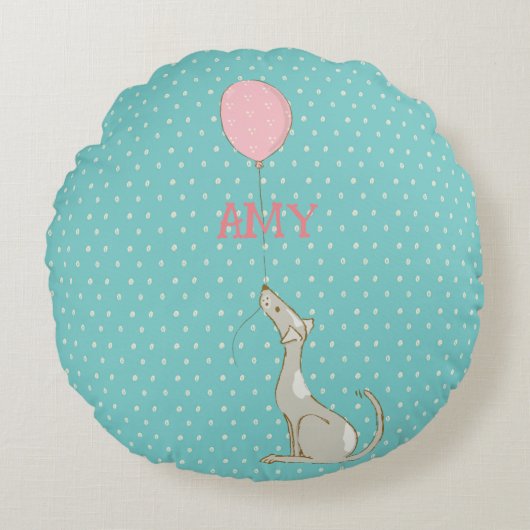 Illustratief tekenfilmdecor voor kinderen rond kussen (Voorkant)