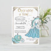 Illustratief thema Assepoester Fairy Tale Kaart (Staand voorkant)