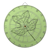 Illustratief Tulp Tree Leaf Dartbord (Voorkant)