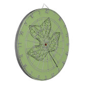 Illustratief Tulp Tree Leaf Dartbord (Voorkant Links)