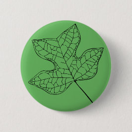 Illustratief Tulp Tree Leaf Ronde Button 5,7 Cm
