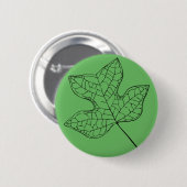 Illustratief Tulp Tree Leaf Ronde Button 5,7 Cm (Voorkant /achterkant)
