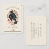 Illustratief Visitekaartje van vogels (Voorkant / Achterkant)