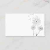 Illustratief Visitekaartje Wind Blown Flowers (Achterkant)