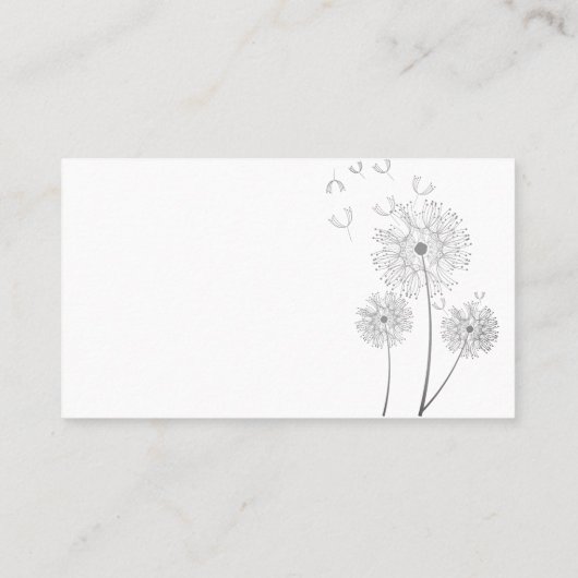 Illustratief Visitekaartje Wind Blown Flowers (Achterkant)