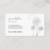 Illustratief Visitekaartje Wind Blown Flowers (Voorkant)