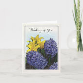 Illustratief Wenskaart van Floral Folded Spring Kaart (Voorkant)