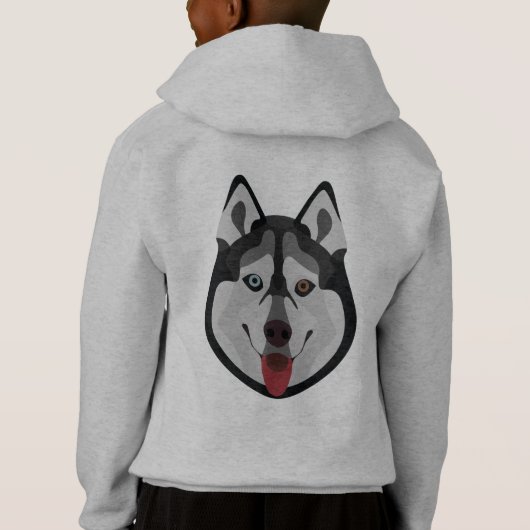 Illustratiehonden hebben het gezicht van Siberian  (Achterkant)