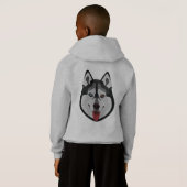 Illustratiehonden hebben het gezicht van Siberian  (Achterkant volledig)