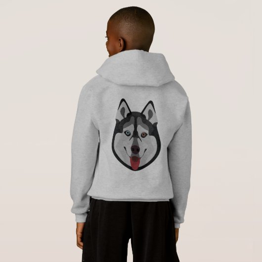 Illustratiehonden hebben het gezicht van Siberian  (Achterkant volledig)