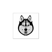 Illustratiehonden zien Siberian Husky aan Rubberstempel (Afrduk)