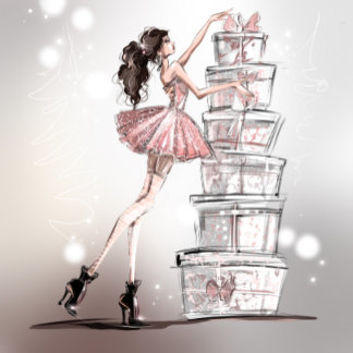 Illustratiekaart voor kerstMode Kaart