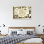 Illustratiekaarten Canvas Afdruk (Insitu (Slaapkamer))