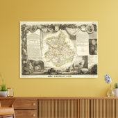 Illustratiekaarten Canvas Afdruk (Insitu (Woonkamer))