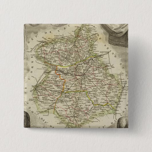 Illustratiekaarten Vierkante Button 5,1 Cm (Voorkant)