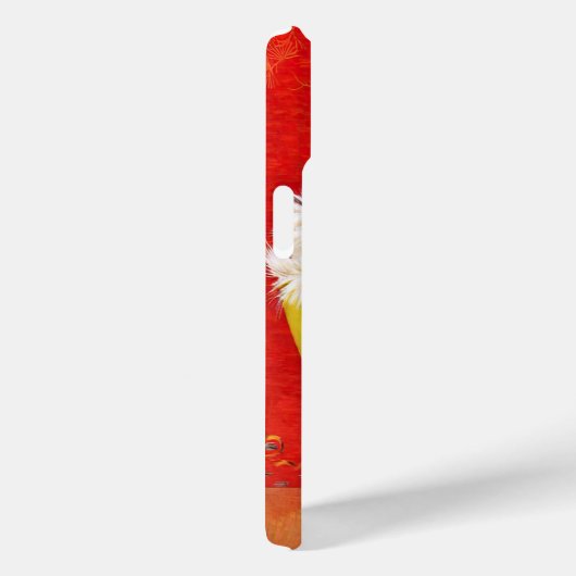 illustratiekat in gele kom Case-Mate iPhone case (Achterkant / Rechts)