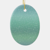 Illustratieontwerp Mermaid Rainbow en Dolphin Keramisch Ornament (Achterkant)