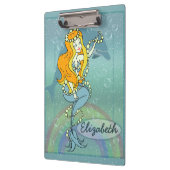 Illustratieontwerp Mermaid Rainbow en Dolphin Klembord (Links)