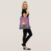 Illustratieontwerp van Cool Dj Cat Marker Art Tote Bag (Op model)