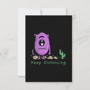 Illustratieontwerp van krabbelmonster met kaart