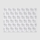 Illustratiepatroon Bichon Frise Cute Cartoon Dog Tissuepapier (Voorkant)