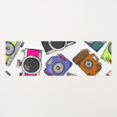 Illustratiepatroon fotografie camera yogamat (Achterkant (horizontaal))