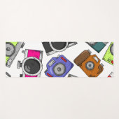 Illustratiepatroon fotografie camera yogamat (Voorkant (horizontaal))