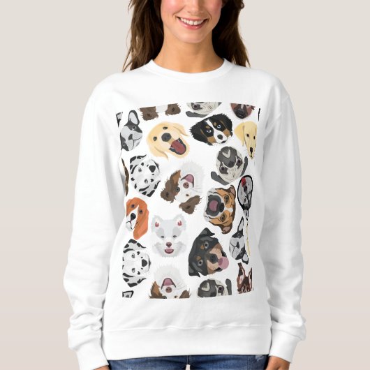 Illustratiepatroon honden trui (Voorkant)