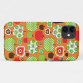 Illustratiepatroon met cute appel Case-Mate iPhone case (Achterkant (horizontaal))