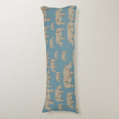 Illustratiepatroon Rhinoceros Rhino Lichaamskussen (Voorkant Verticaal)