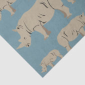 Illustratiepatroon Rhinoceros Rhino Tissuepapier (Detail)