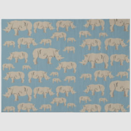 Illustratiepatroon Rhinoceros Rhino Tissuepapier