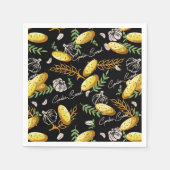 Illustratiepatroon V2 van de knoflookbrood Servet (Voorkant)