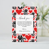 Illustratiepatroon valentijns kunstschildpad roze  bedankkaart (Staand voorkant)