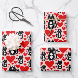 Illustratiepatroon valentijns kunstschildpad roze  inpakpapier vel