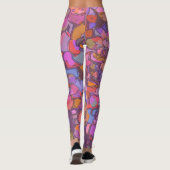 Illustratiepatroon van de flanderflens in het Paar Leggings (Achterkant)