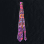 Illustratiepatroon van de flanderflens in het Paar Stropdas<br><div class="desc">Voeg een pop kleur aan om het even welke outfit met deze Vette Colorful Floral Stropdas van het Patroon van de Kunst van de Pop toe.</div>