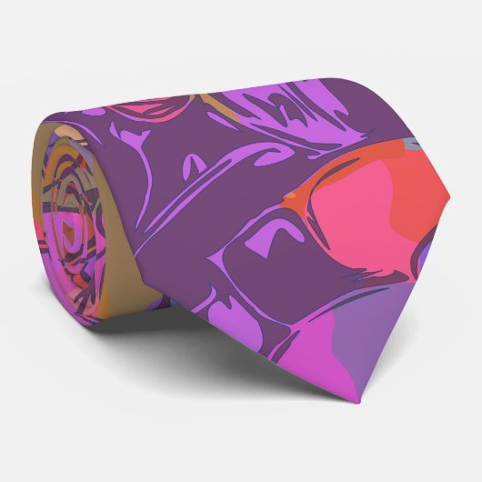 Illustratiepatroon van de flanderflens in het Paar Stropdas (Opgerold)