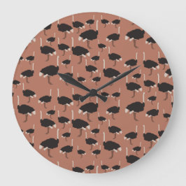 Illustratiepatroon van de Ostrich Bird  Grote Klok