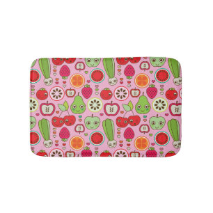 illustratiepatroon voor fruitkeuken badmat