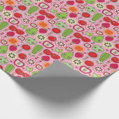 illustratiepatroon voor fruitkeuken cadeaupapier (Hoek)