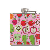 illustratiepatroon voor fruitkeuken heupfles (Achterkant)