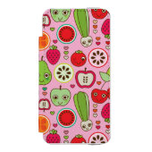illustratiepatroon voor fruitkeuken incipio iPhone portemonnee hoesje (Voorkant Agenda)